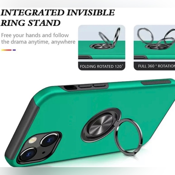 For iPhone All iPhone Pro Case Ring Stand + Lens Protector - Picture 9 of 13